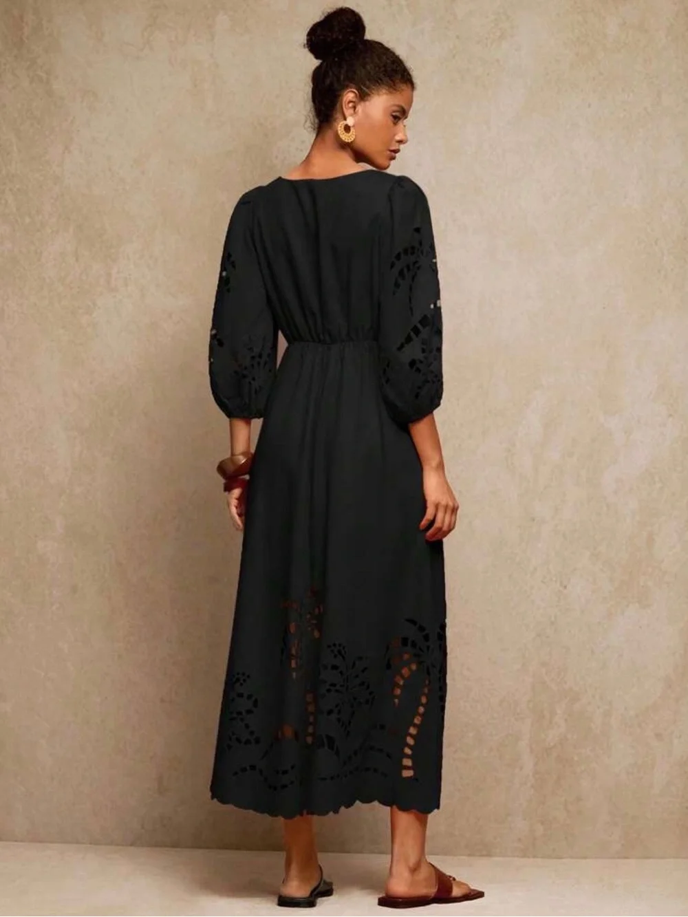 EUC SHEIN Laser Engraved Dress